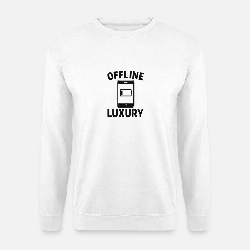 Offline Luxus Motiv - Unisex Pullover - Weiß
