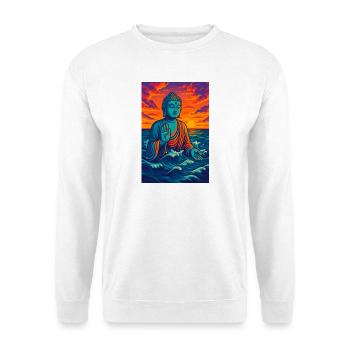 Serene Buddha by Sunset - Unisex Sweatshirt - white - Front