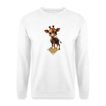 Charming Steampunk Giraffe - Unisex Sweatshirt - white - Front