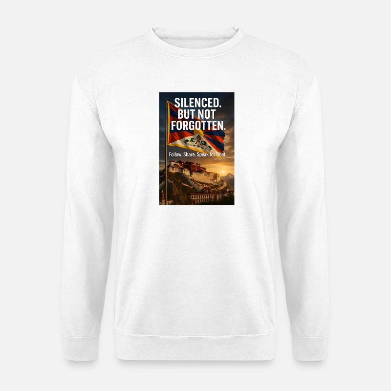 Zum Schweigen gebracht. Aber nicht vergessen. - Unisex Pullover - Weiß