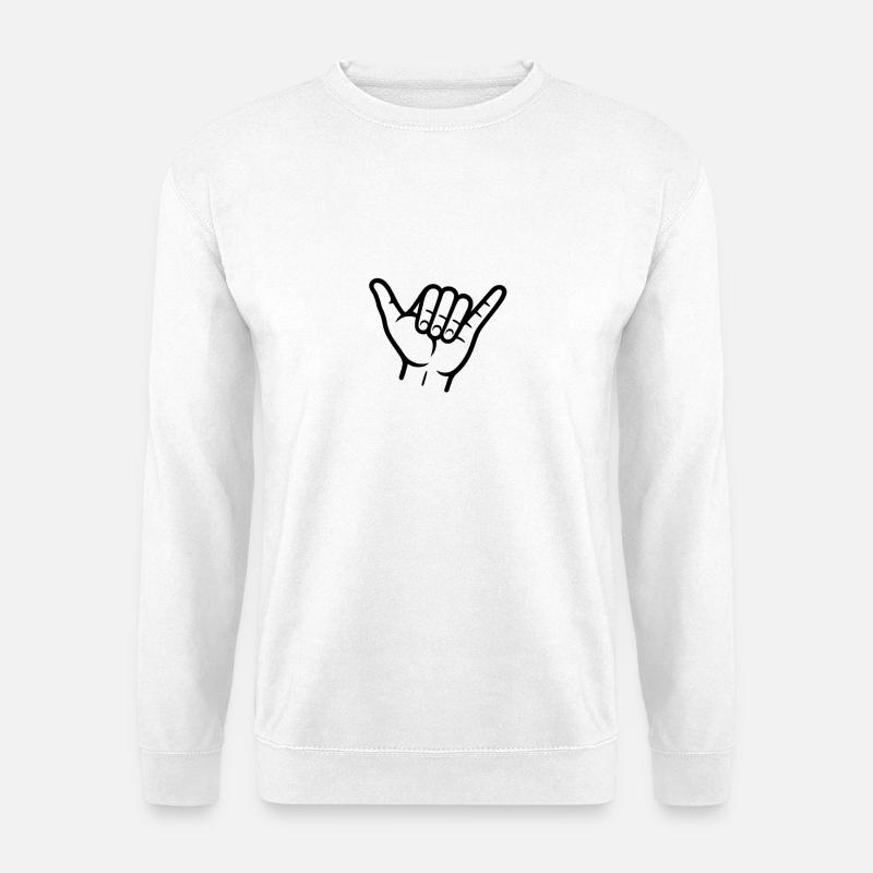 Mystischer Wald Sonnenuntergang Illustration - Unisex Pullover - Weiß