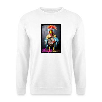 Colorful mask bird doll street art weird - Unisex Sweatshirt - white - Front