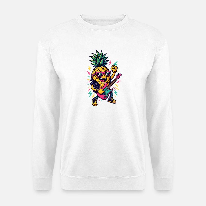Music Ananas - Unisex Pullover - Weiß