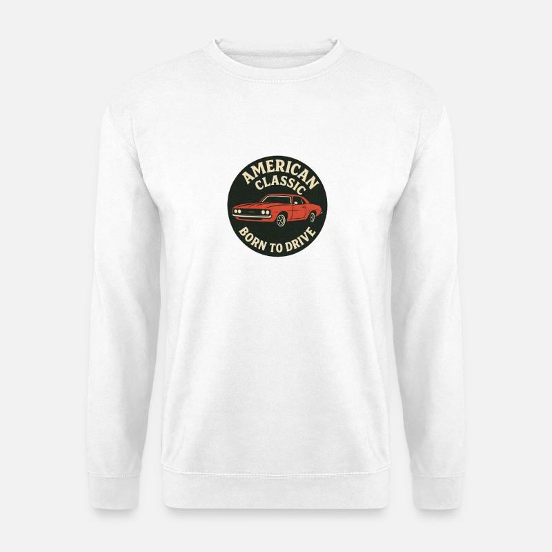 Musclecar - Unisex Pullover - Weiß