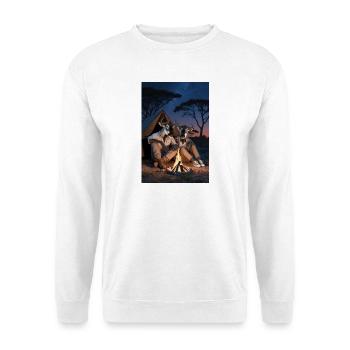 Wildebeest Humanoid Pair - Unisex Sweatshirt - white - Front