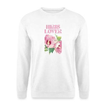 Hibis Lover Floral Design - Sweat-shirt Unisexe - blanc - Devant