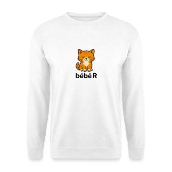 Bébé R  - Sweat-shirt Unisexe - blanc - Devant