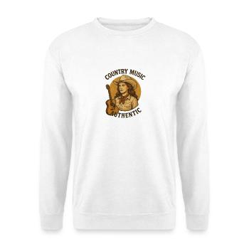 Musique country femme Illustration - Sweat-shirt Unisexe - blanc - Devant