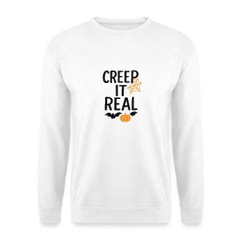 Halloween Spider Pumpkin Design - Unisex Pullover - Weiß - Vorne