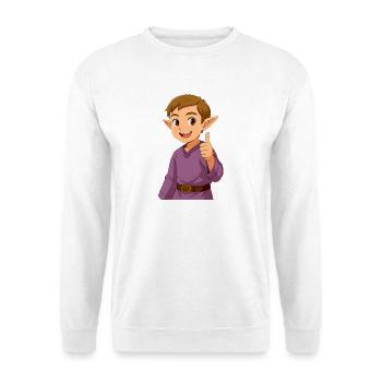 Shane – Der fröhliche, süße Elfenjunge mit Charme - Unisex Pullover - Weiß - Vorne