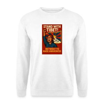 Solidaires du Tibet ! - Sweat-shirt Unisexe - blanc - Devant