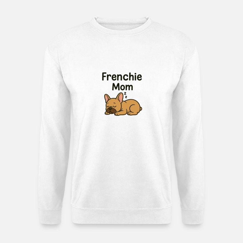 Frenchie_Mom - Unisex Pullover - Weiß