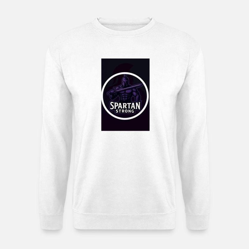 Spartanisch stark - Unisex Pullover - Weiß