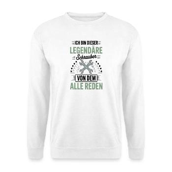 Mechanic legendary - Unisex Sweatshirt - white - Front