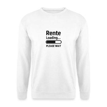 Drôle de dicton de pension avec barre de progrès - Sweat-shirt Unisexe - blanc - Devant