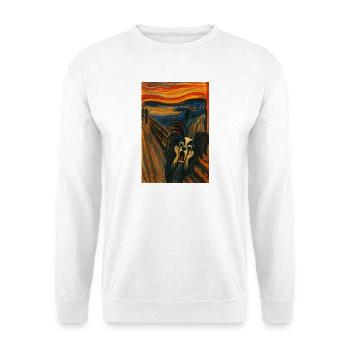 Der Schrei Papillon Jesko - Unisex Pullover - Weiß - Vorne