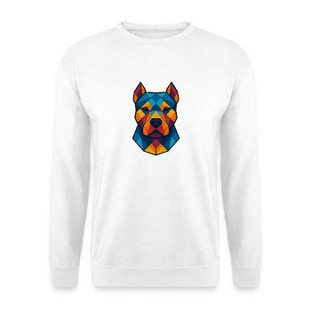 Hund | Hundekopf Print / Druck / Design - Unisex Pullover - Weiß - Vorne