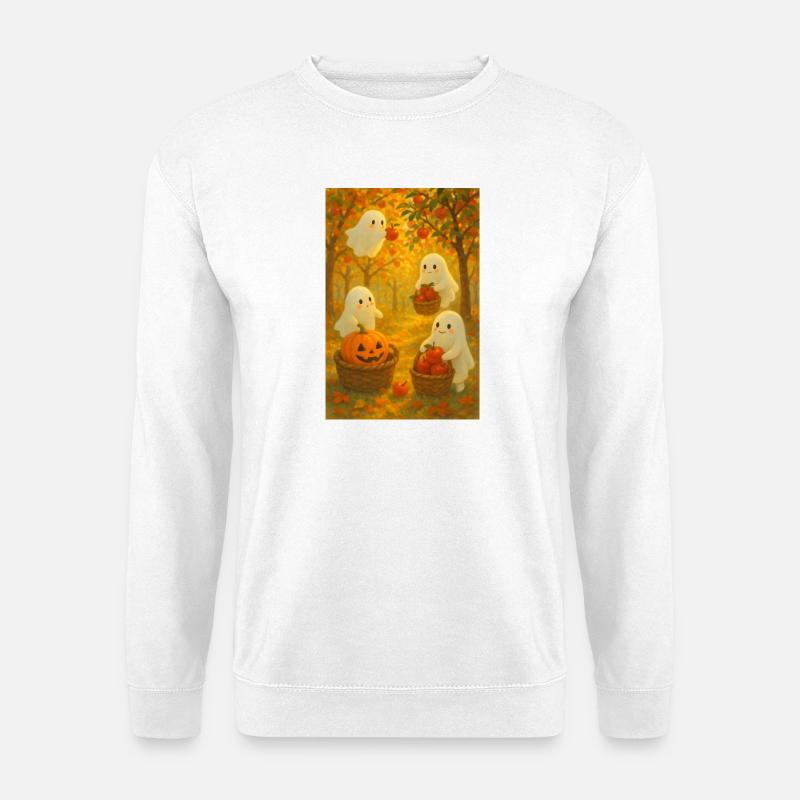 Halloween Geister Ernte - Unisex Pullover - Weiß