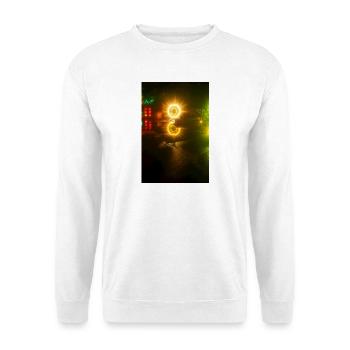 Glowing Neon Reflection Motif - Unisex Sweatshirt - white - Front