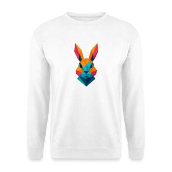 Rabbit | Bunny Head Print / Print / Design - Unisex Sweatshirt - white - Front