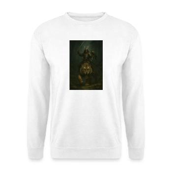 Samouraï et Tigre Guerrier – Art Épique - Sweat-shirt Unisexe - blanc - Devant