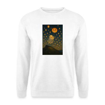 Halloween Doux fantôme - Sweat-shirt Unisexe - blanc - Devant