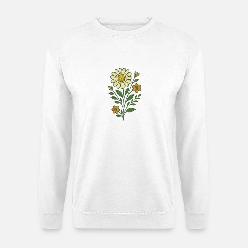 Blumentstrauß - Unisex Pullover - Weiß