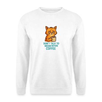 Grummelkat Coffee Saying - Unisex Sweatshirt - white - Front