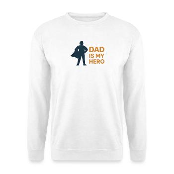 Father's Hero Cape Motif - Unisex Sweatshirt - white - Front