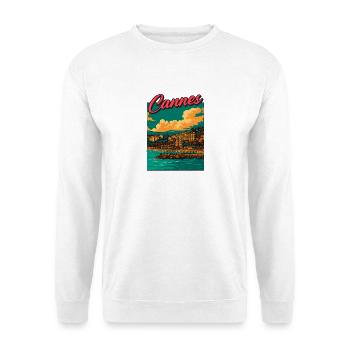 Cannes - Sweat-shirt Unisexe - blanc - Devant