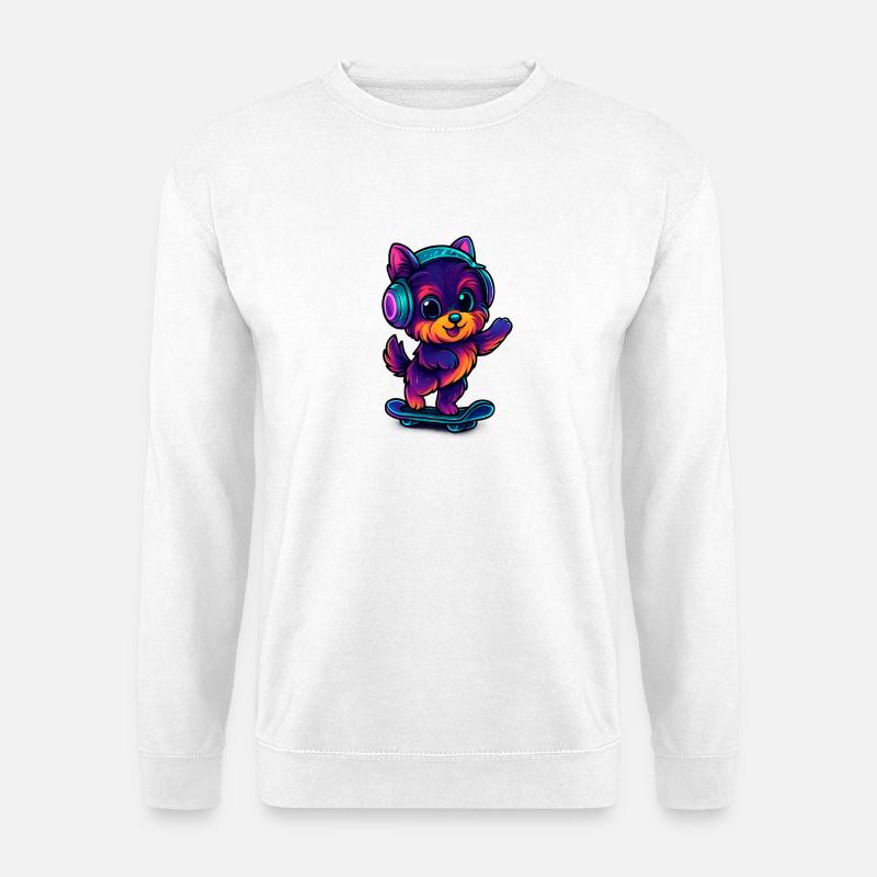 Yorkshire Terrier Hund  - Unisex Pullover - Weiß