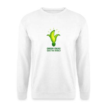 Idées vertes Lumière - Sweat-shirt Unisexe - blanc - Devant