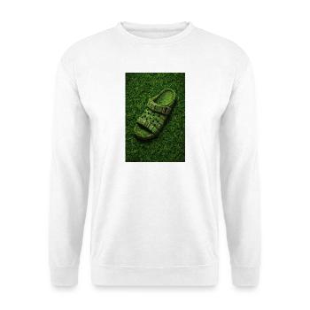 Eco Grass Sandale Design - Unisex Pullover - Weiß - Vorne