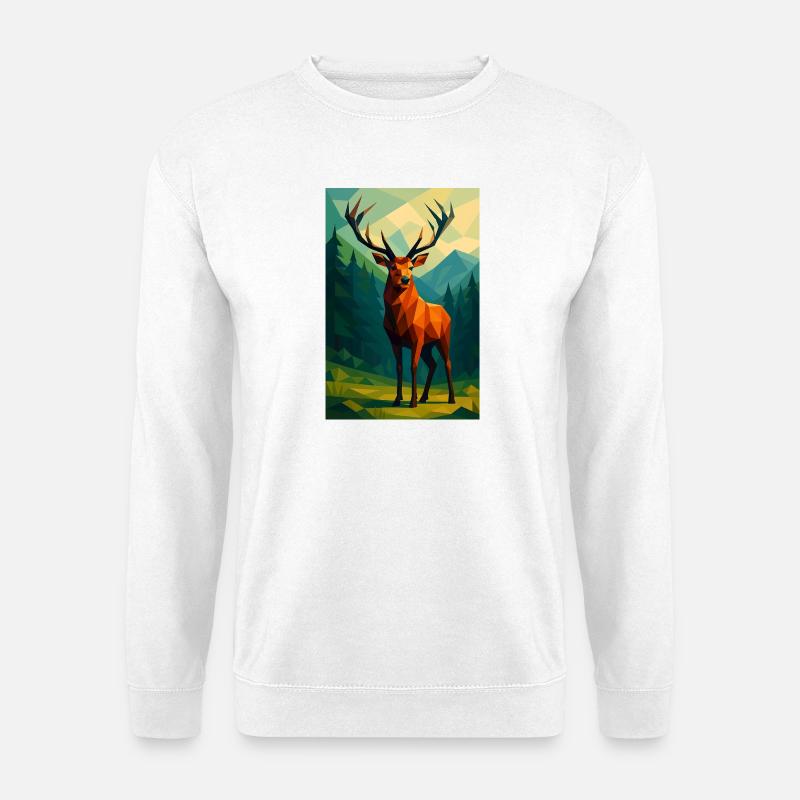 Polynature Deer - Unisex Sweatshirt - white