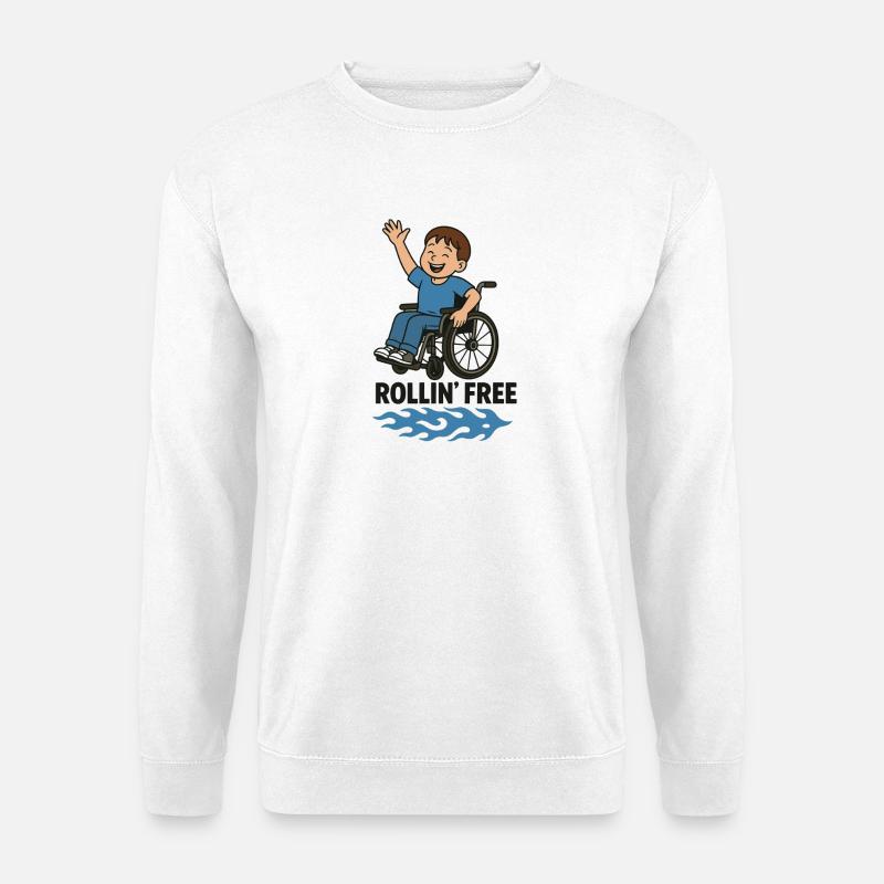 Rollin'Free Boy - Unisex Pullover - Weiß