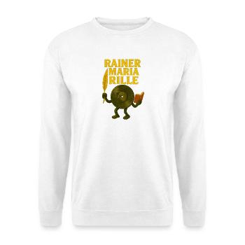 Rainer Maria Rille DJ Poet - Unisex Pullover - Weiß - Vorne
