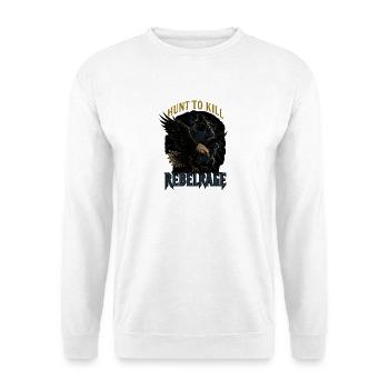 Wild Eagle Rebel Rage Design - Sweat-shirt Unisexe - blanc - Devant