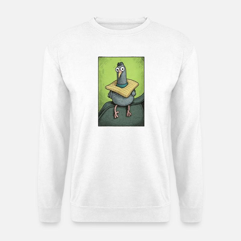 Sir Gurrington sitzt - Unisex Pullover - Weiß
