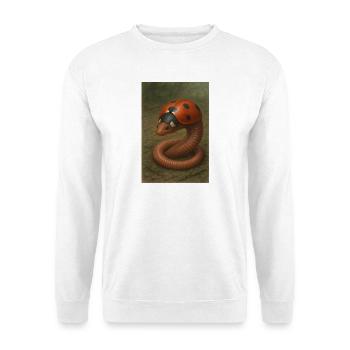 Coccinelle et ver de terre - Sweat-shirt Unisexe - blanc - Devant