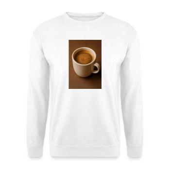 A cup of coffee - Unisex Sweatshirt - white - Front