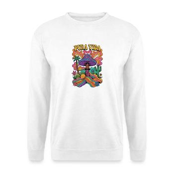 PURA VIDA SHROOM WORLD - Sweat-shirt Unisexe - blanc - Devant