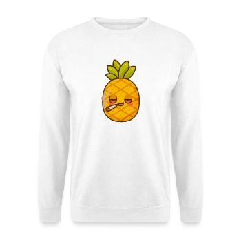 Ananas Fou - Sweat-shirt Unisexe - blanc - Devant