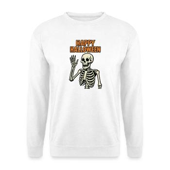 Happy Halloween - Skeleton - Unisex Sweatshirt - white - Front
