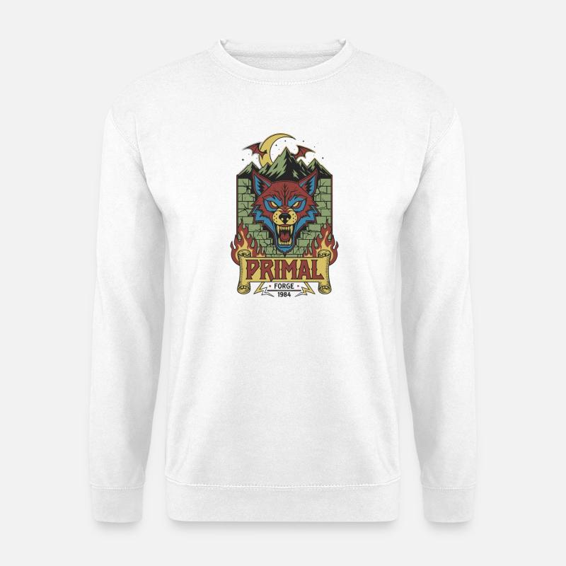 Primal Wolf Forge 1984 - Unisex Sweatshirt - white