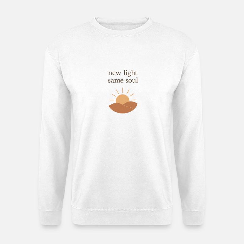 New light same soul - Unisex Pullover - Weiß