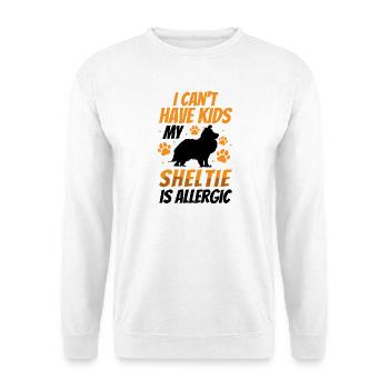 Sheltie No Children Chien de berger Shetland - Sweat-shirt Unisexe - blanc - Devant