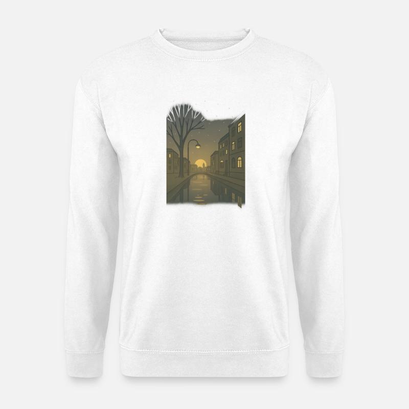 früher Morgen im Dämmerlicht - Unisex Pullover - Weiß