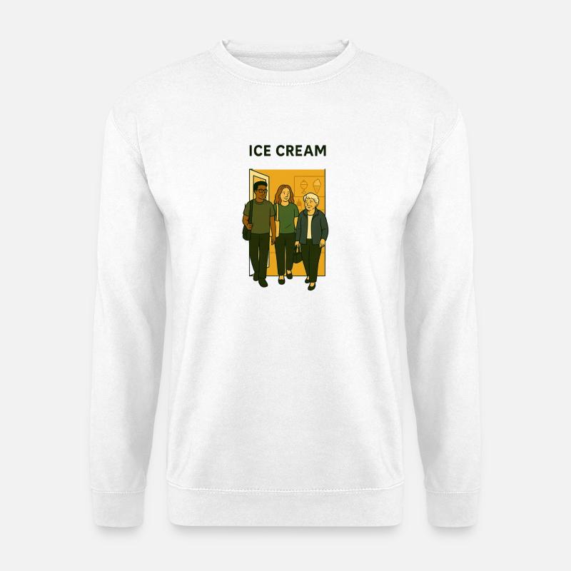 mit Oma unterwegs - Unisex Pullover - Weiß