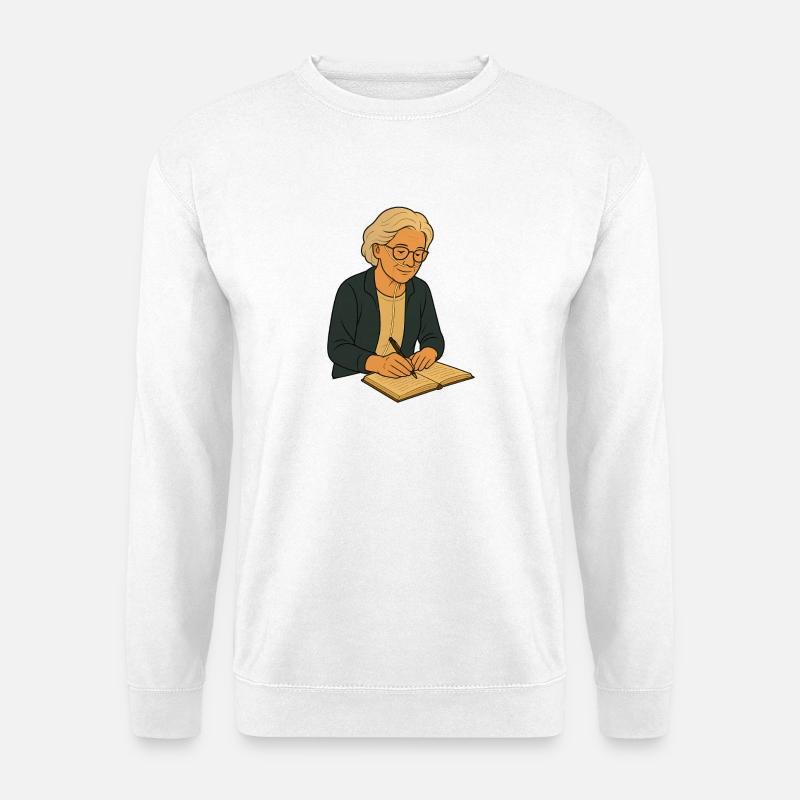 Oma Karin - Unisex Pullover - Weiß