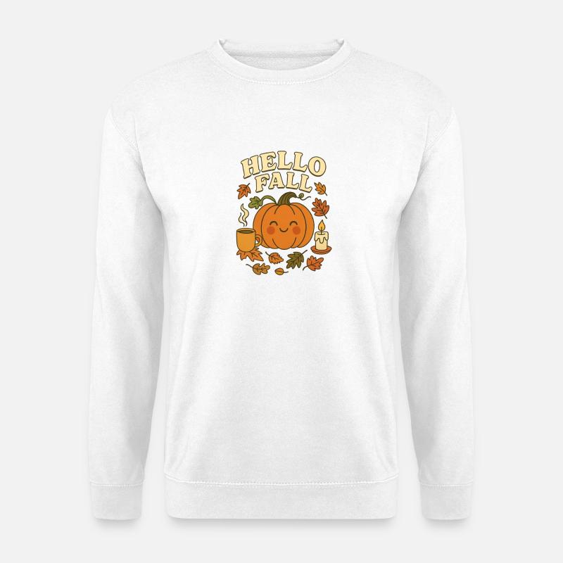 Cute_hello_fall - Sweat-shirt Unisexe - blanc